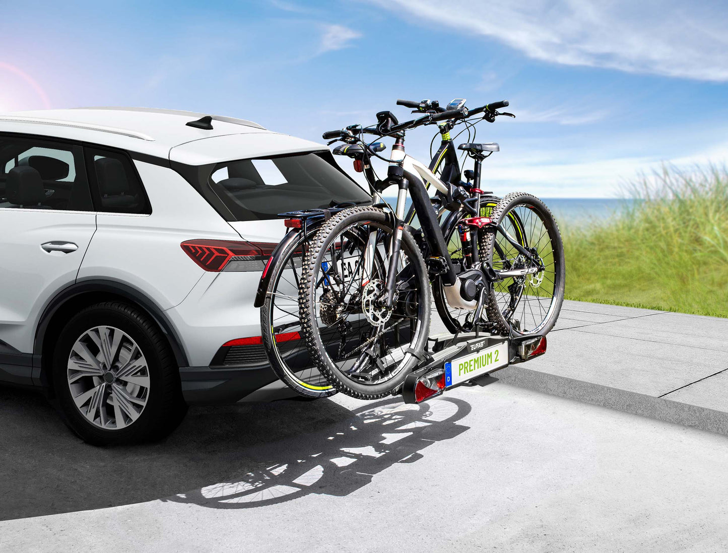 Porte-vélos 2 vélos pliable et basculant PREMIUM II - EUFAB