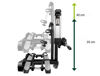 Porte-vélos 2 vélos avec système de levage électrique Bike Lift V2 - EUFAB