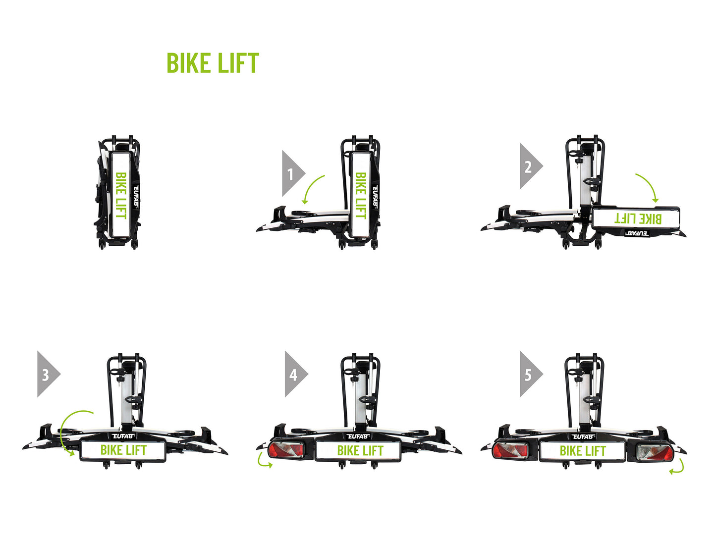 Porte-vélos 2 vélos avec système de levage électrique Bike Lift V2 - EUFAB