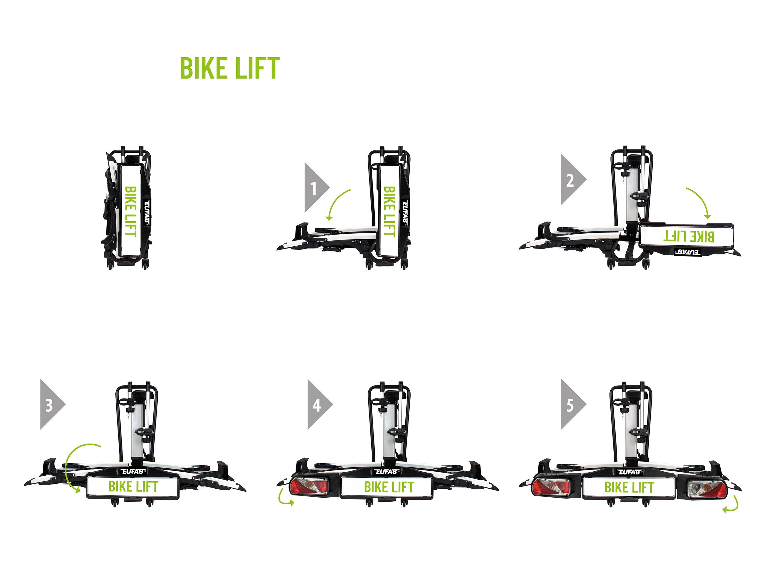 Porte-vélos 2 vélos avec système de levage électrique Bike Lift V2 - EUFAB