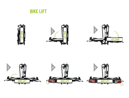 Porte-vélos 2 vélos avec système de levage électrique Bike Lift V2 - EUFAB