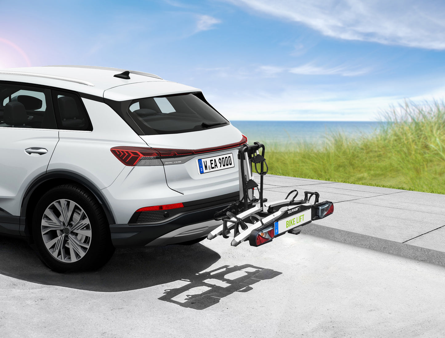 Porte-vélos 2 vélos avec système de levage électrique Bike Lift V2 - EUFAB