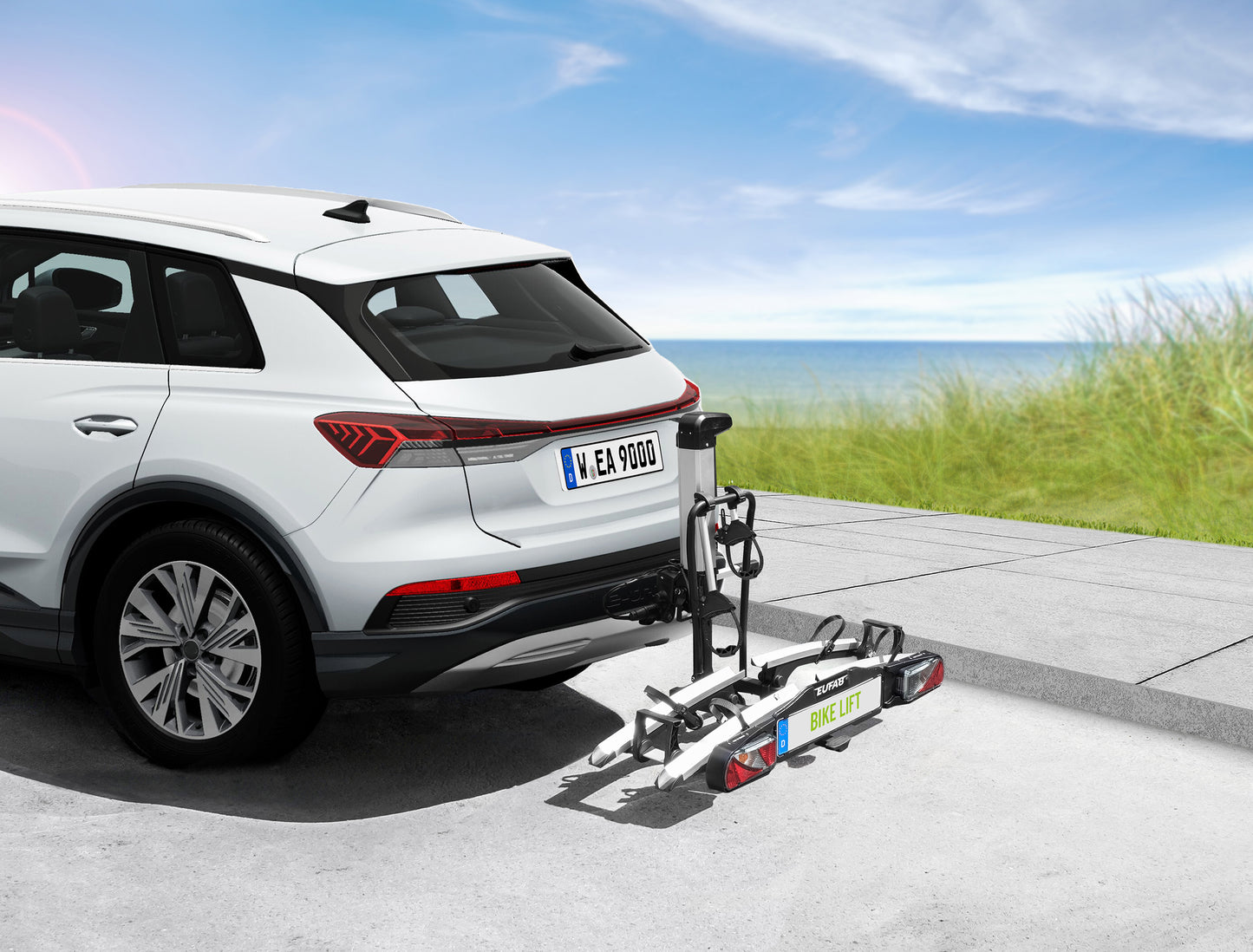 Porte-vélos 2 vélos avec système de levage électrique Bike Lift V2 - EUFAB