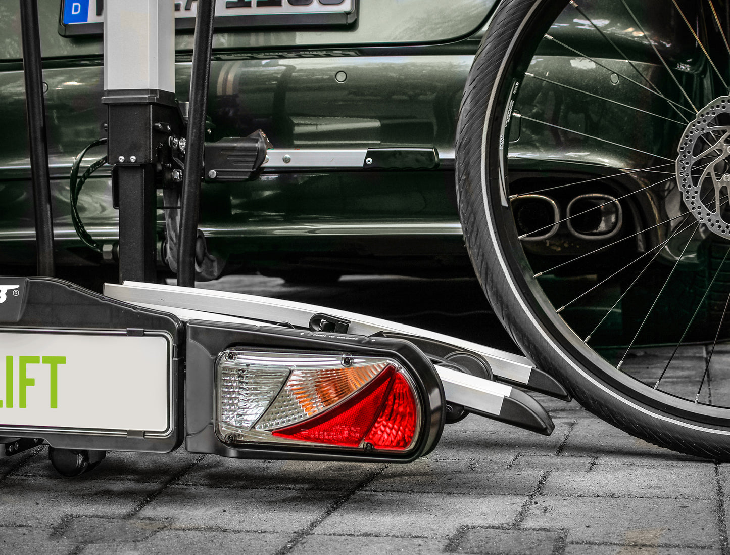 Porte-vélos 2 vélos avec système de levage électrique Bike Lift V2 - EUFAB