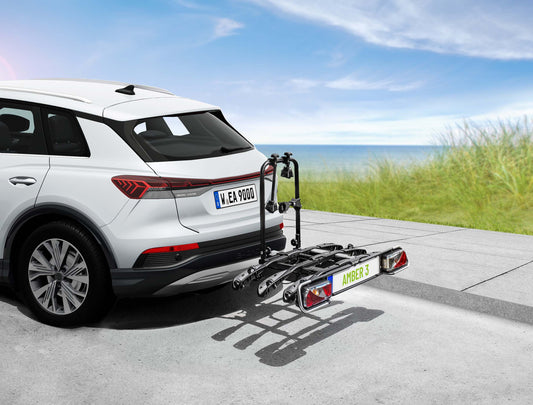 Porte-vélos 3 vélos sur attelage plateforme basculant AMBER 3 - EUFAB