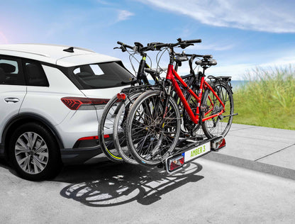 Porte-vélos 3 vélos sur attelage plateforme basculant AMBER 3 - EUFAB