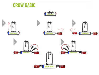 Porte-Vélos 2 Vélos CROW BASIC - EUFAB