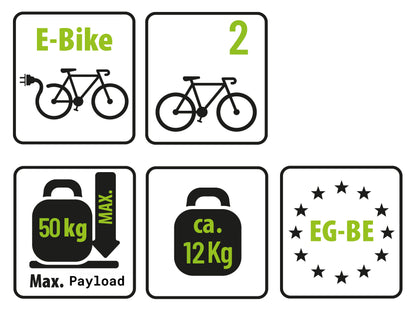 Porte-Vélos 2 Vélos CROW BASIC - EUFAB