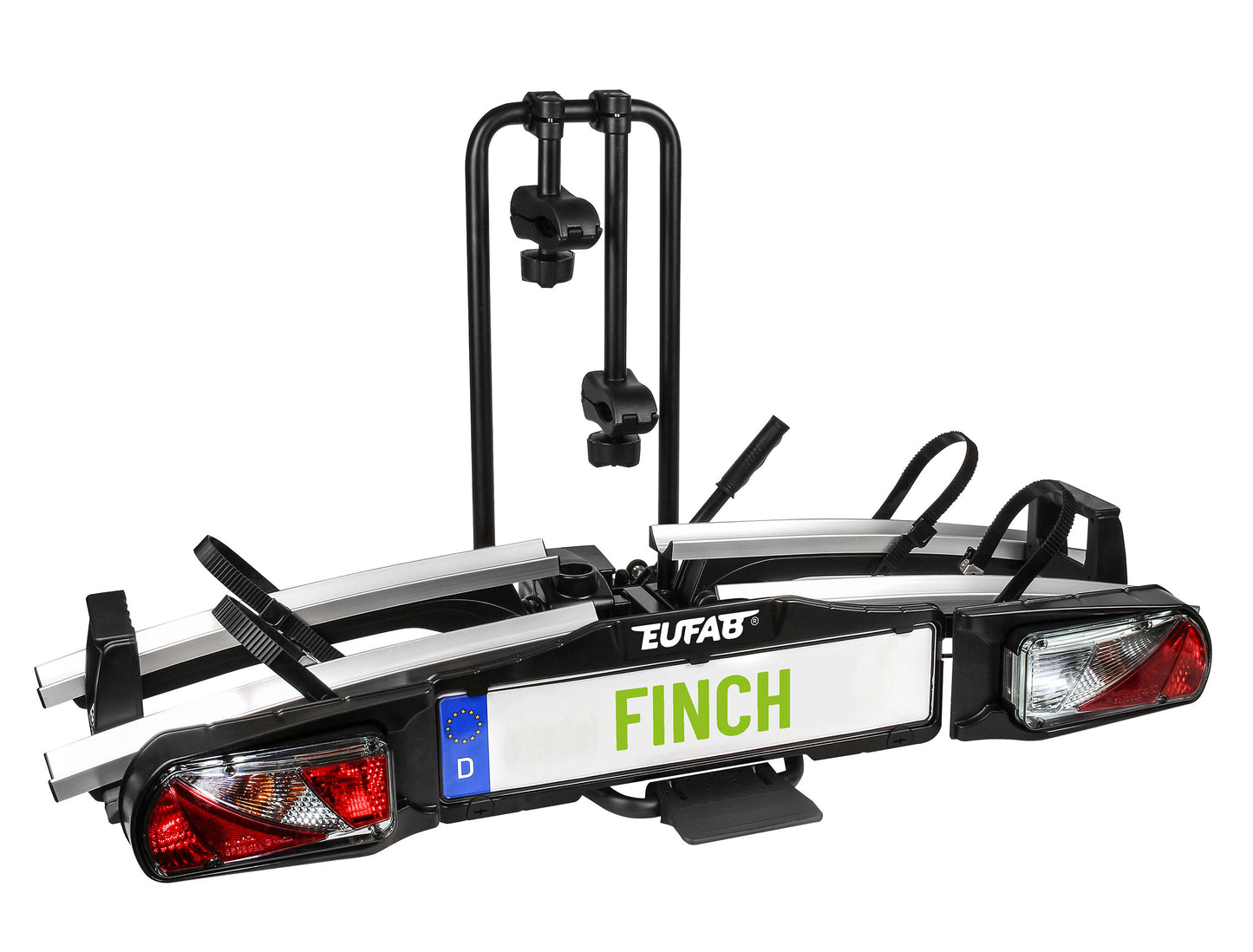 Porte-vélos 2 vélos sur attelage basculante et pliable FINCH II- EUFAB