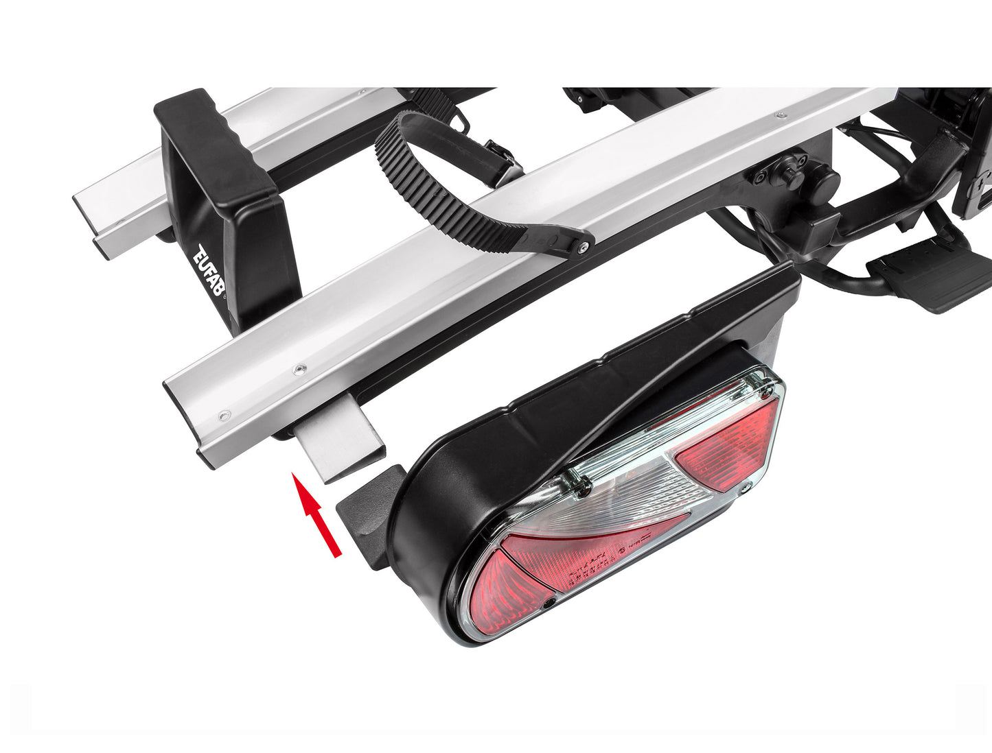 Porte-vélos 2 vélos sur attelage basculante et pliable FINCH II- EUFAB