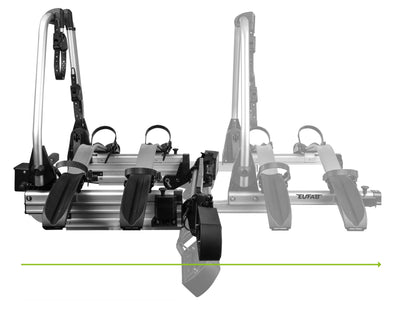 Porte-vélos 2 vélos spécial Portes battantes Fourgon SD260 Silver - EUFAB