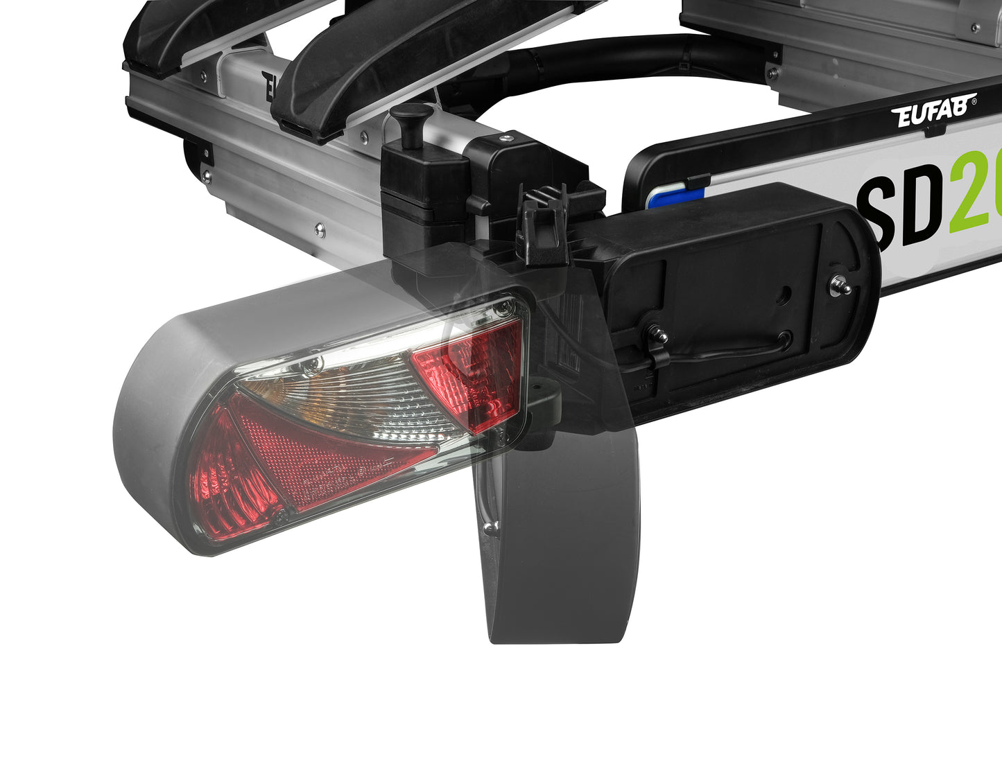 Porte-vélos 2 vélos spécial Portes battantes Fourgon SD260 Silver - EUFAB