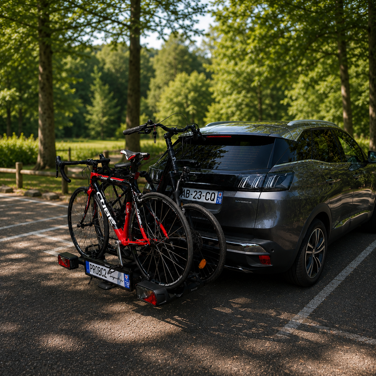 Porte-vélos 2 vélos PROBC2+ Signature "Black Edition" spécial grand hayon