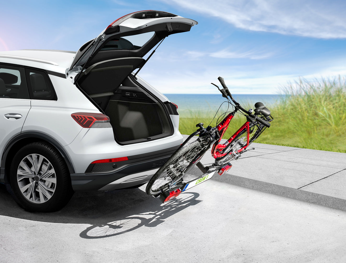 Porte-vélos 1 vélos sur attelage CROW 1 - EUFAB