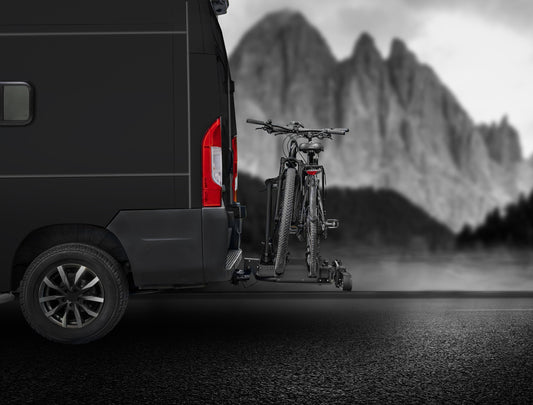 Porte-vélos 2 vélos SD260 BLACK spécial Fourgon et Portes battantes - EUFAB