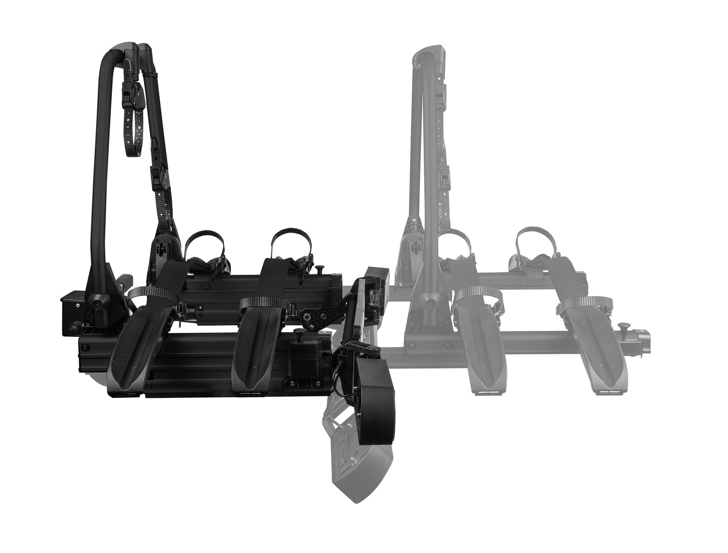 Porte-vélos 2 vélos SD260 BLACK spécial Fourgon et Portes battantes - EUFAB