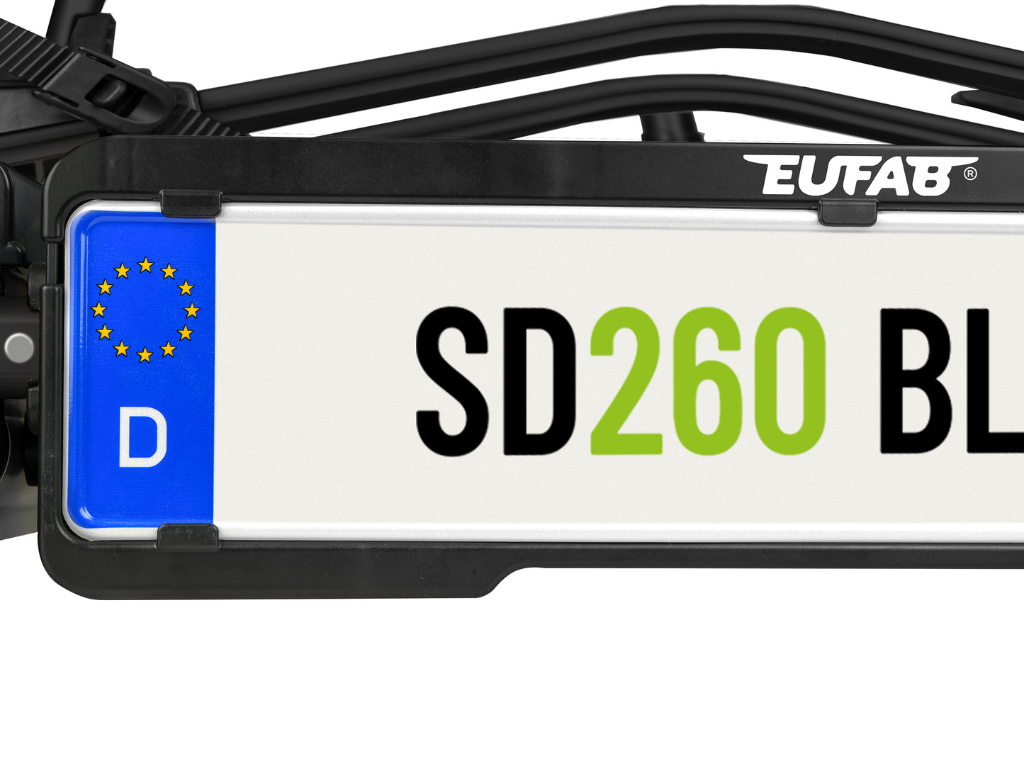 Porte-vélos 2 vélos SD260 BLACK spécial Fourgon et Portes battantes - EUFAB