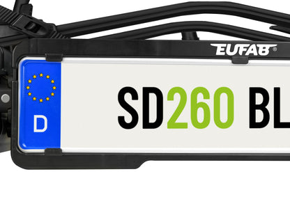 Porte-vélos 2 vélos SD260 BLACK spécial Fourgon et Portes battantes - EUFAB