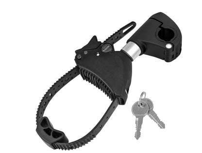 Porte-vélo EUFAB: Fixe-cadre Court Amovible Ø 25 + 30 mm Antivol avec Collier de serrage - Porte-vélos EUFAB