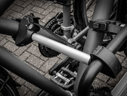 Porte-vélo EUFAB : Fixe-cadre Long Amovible Ø 25 + 30 mm Antivol avec Collier de serrage - Porte-vélos EUFAB