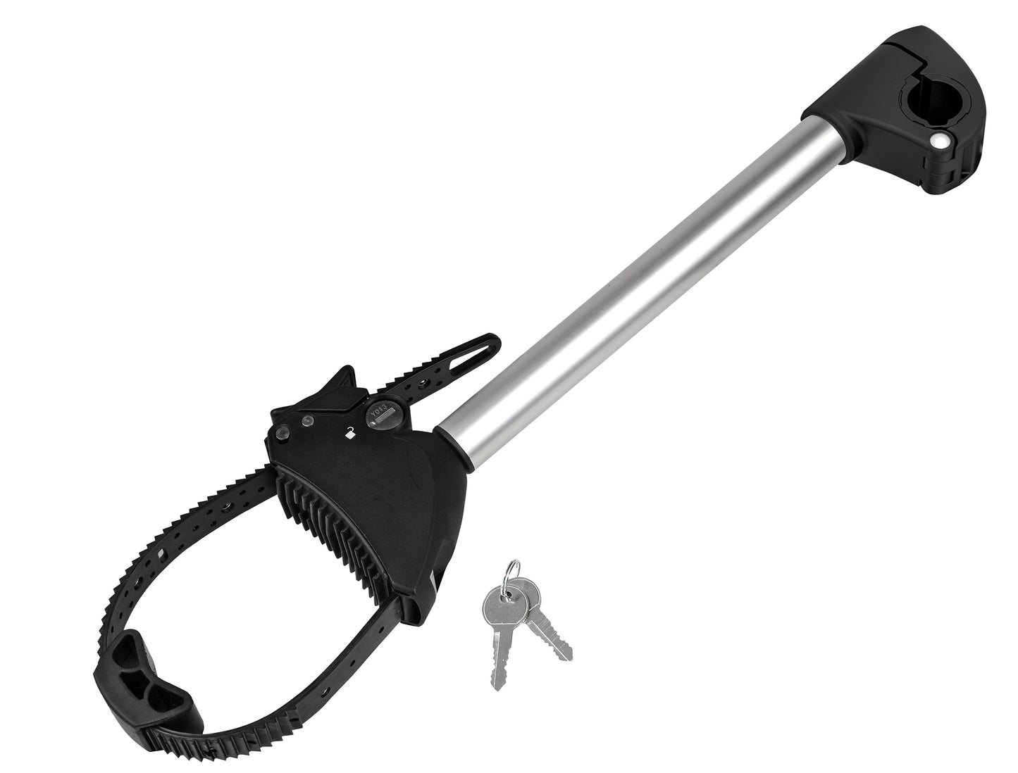 Porte-vélo EUFAB : Fixe-cadre Long Amovible Ø 25 + 30 mm Antivol avec Collier de serrage - Porte-vélos EUFAB