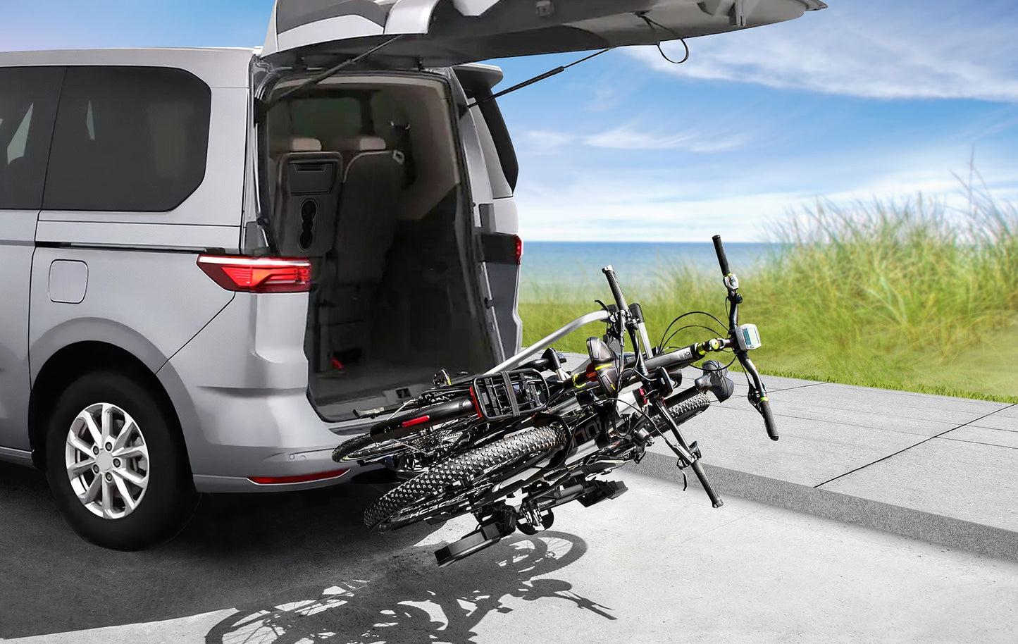Porte-vélos 2 vélos TECDC1+ pour véhicules à feux leds et grand hayon  - EUFAB