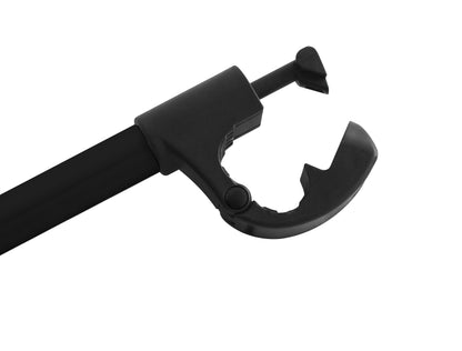 Porte-vélo EUFAB: Fixe-cadre Court Amovible Noir Ø 25 + 30 mm Antivol avec Collier de serrage - Porte-vélos EUFAB