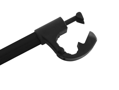 Porte-vélo EUFAB : Fixe-cadre Long Amovible Noir Ø 25 + 30 mm Antivol avec Collier de serrage - Porte-vélos EUFAB