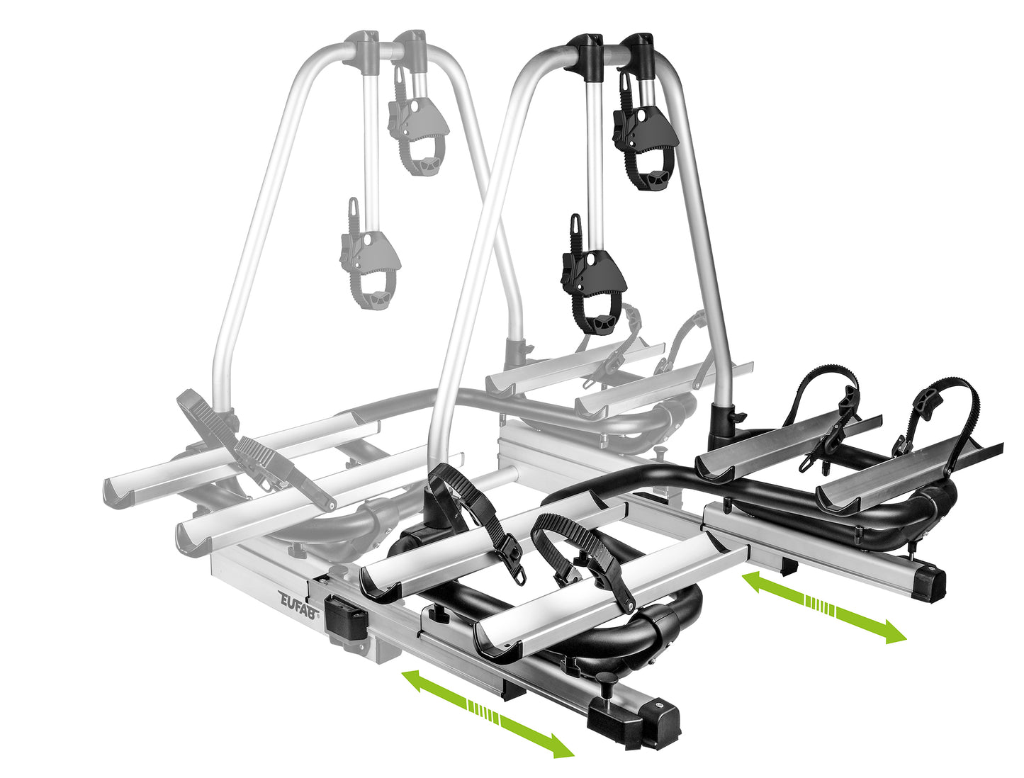 Porte-vélos 2 vélos BS260 pour flèche de caravane ou de remorque - EUFAB