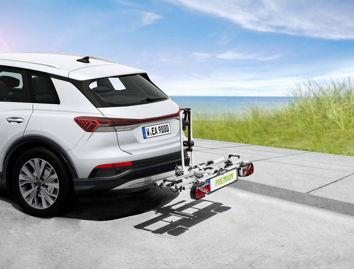 Porte-vélos 2 vélos sur attelage PREMIUM pliable et basculant - EUFAB