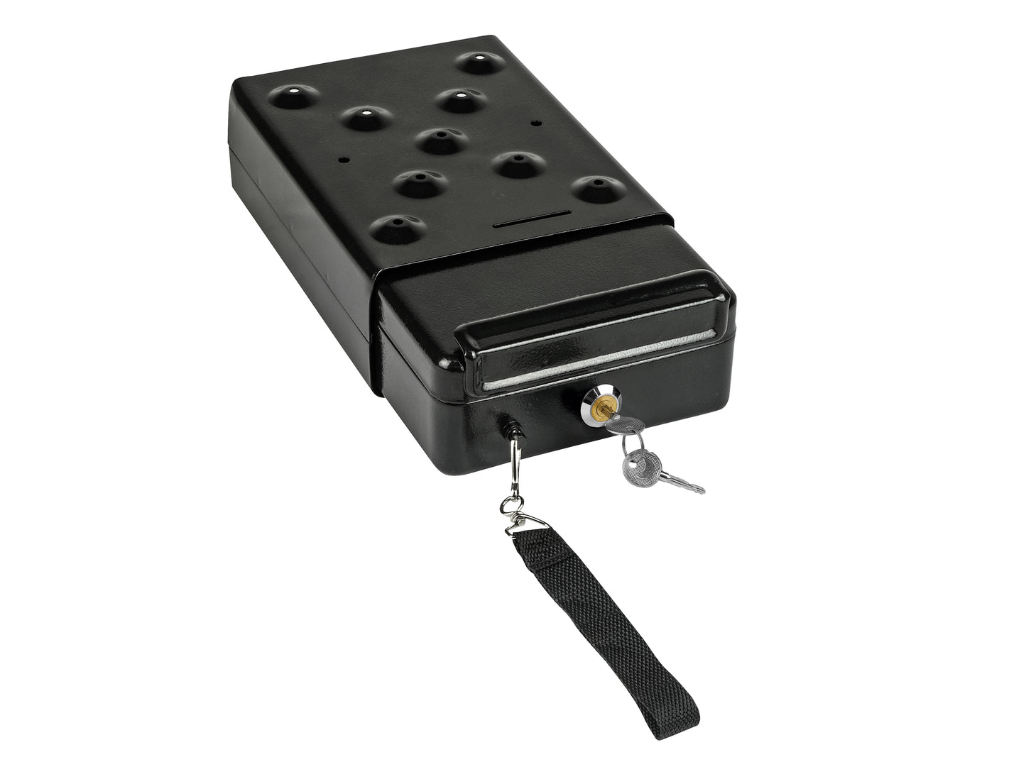 Mini coffre fort acier et velour