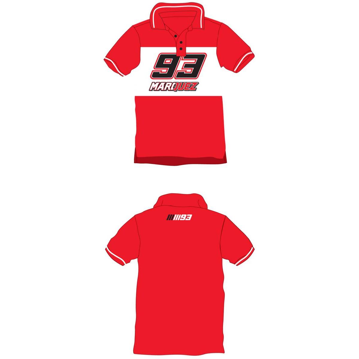 MM93 Marquez Kid Polo Rouge