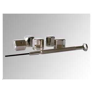 Bouchons de valve alu. chromé