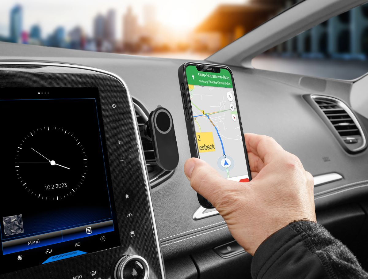 Support de smartphone magnétique pour grille d'aération 3 en 1