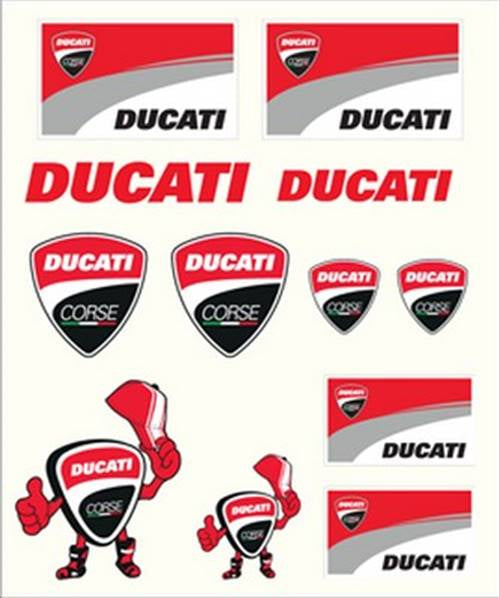 Stickers Ducati Medium Multicolore