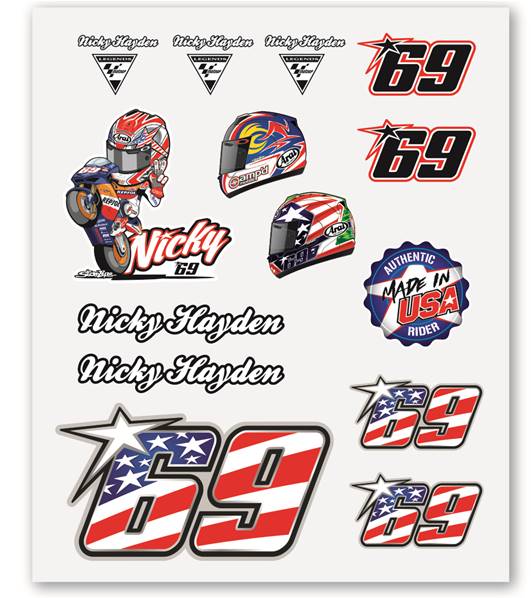 Nicky Hayden Big Stickers
