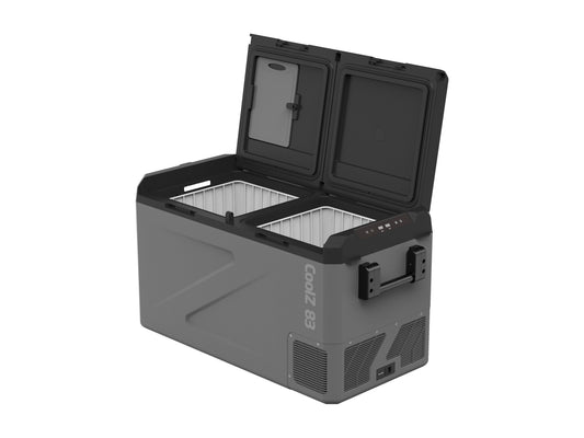 Glacière à compresseur Pro-User CoolZ 83L – Double zone, 12V/24V/230V, -20°C à +20°C