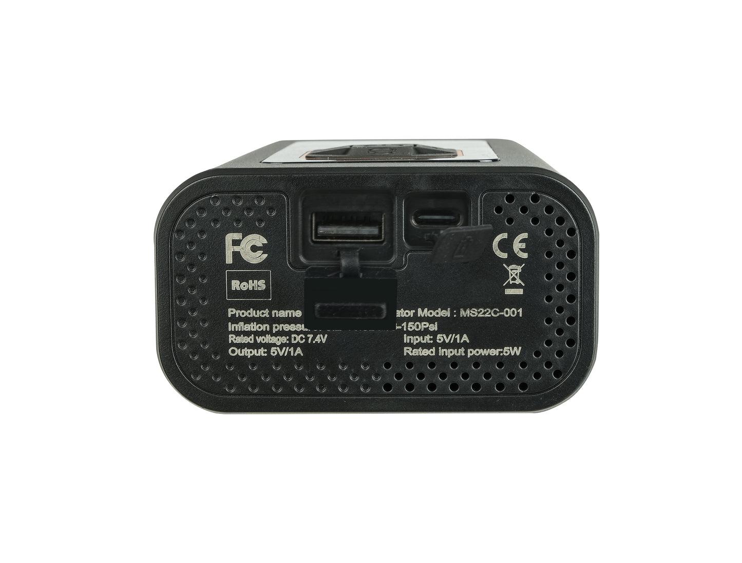 Mini Compresseur d'air rechargeable en USB type C ou type A