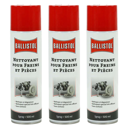 Pack de 3 Sprays Nettoyant pour freins BALLISTOL 500 ml