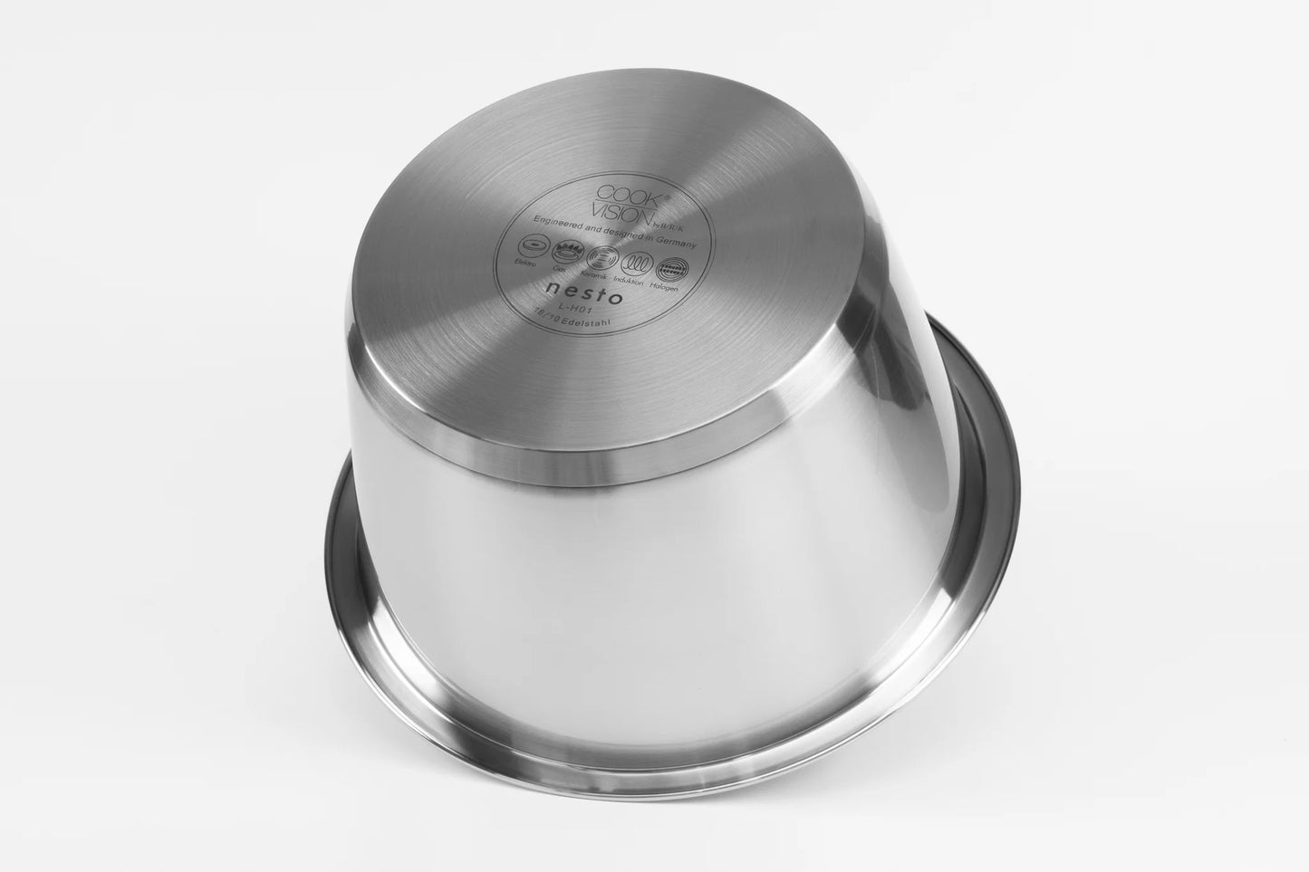 Casserole empilable 24 x 14,1 cm de 5,1 litres en Inox - Cookvision