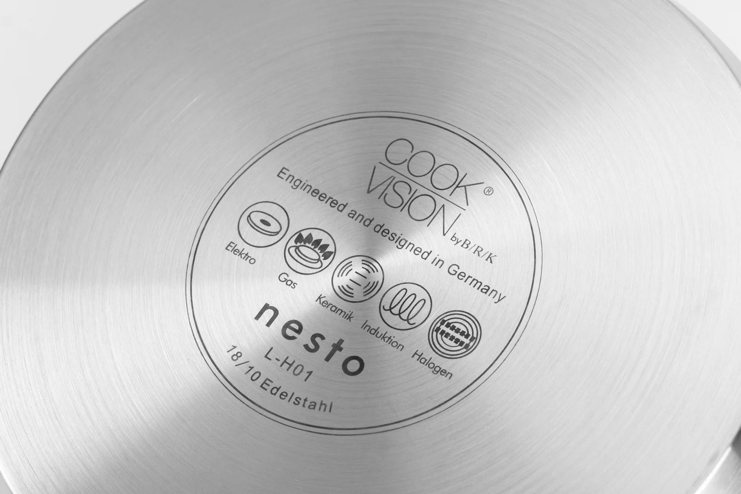 Casserole empilable 24 x 14,1 cm de 5,1 litres en Inox - Cookvision