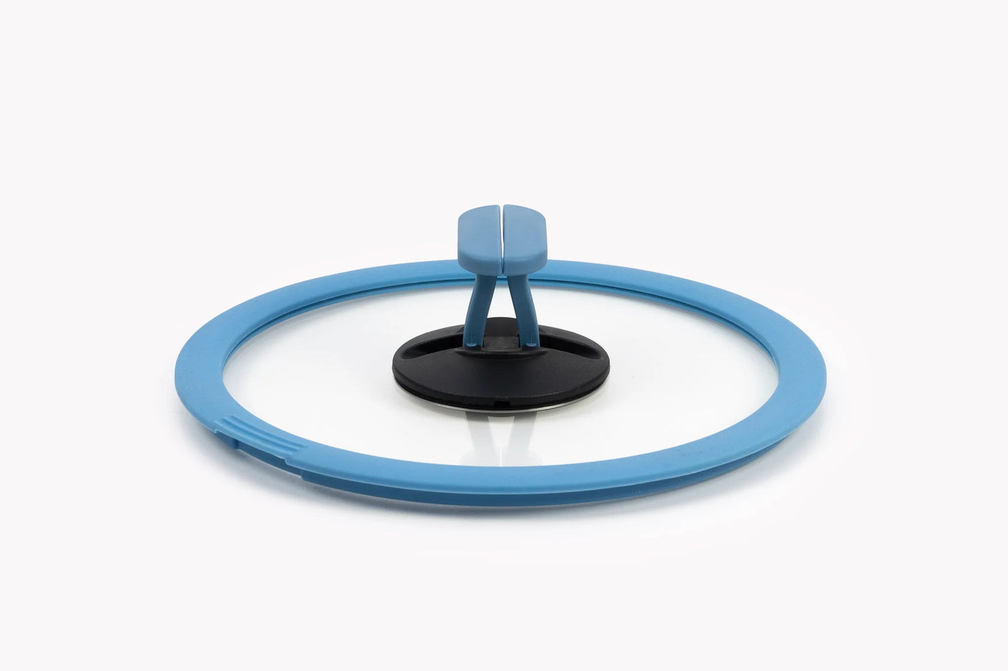 Couvercle empilable en verre bleu, diamètre 20 cm - Cookvision