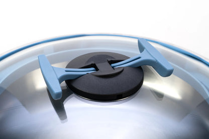 Couvercle gourmet en verre bleu, diamètre 28/24 cm - Cookvision