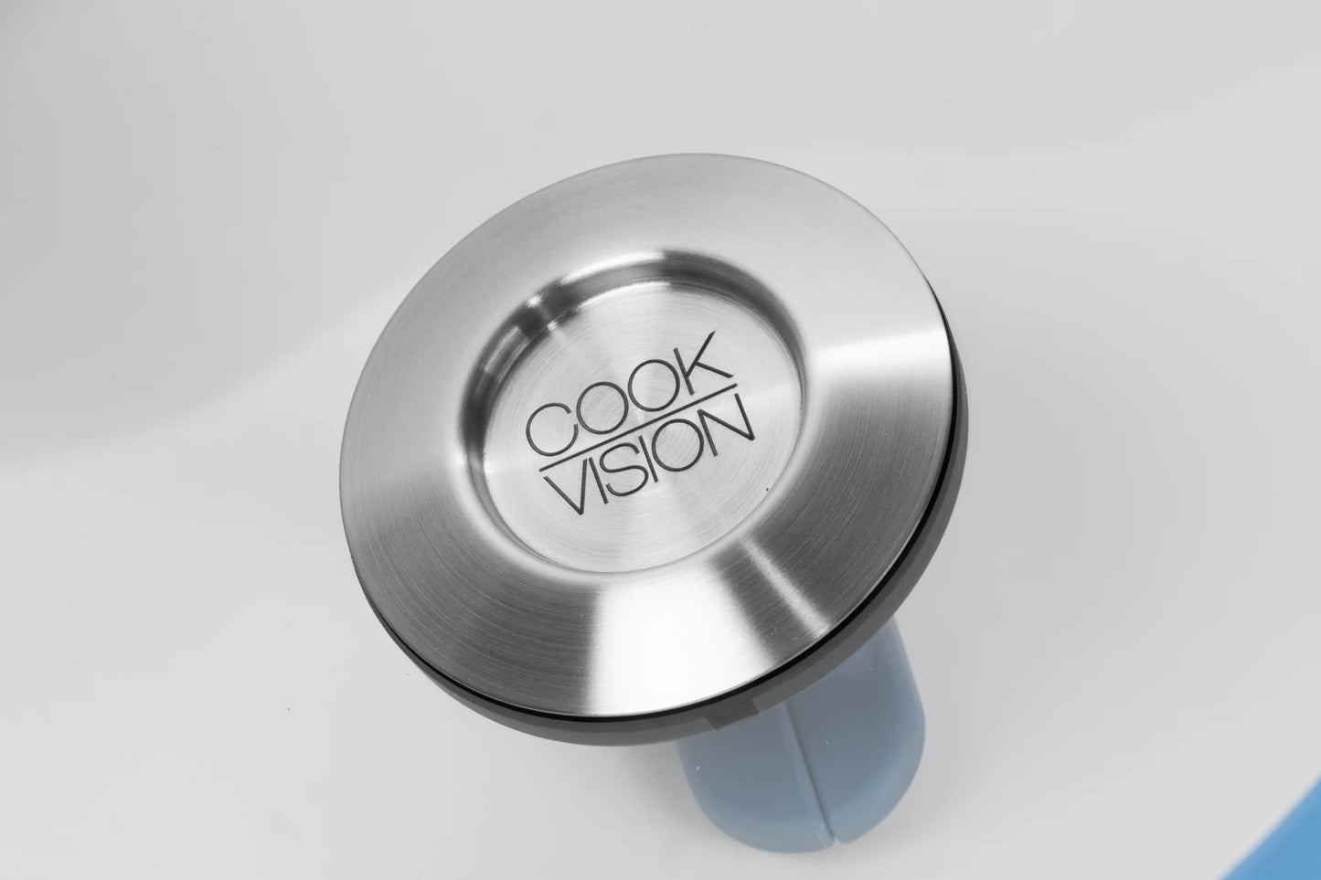 Couvercle gourmet en verre bleu, diamètre 28/24 cm - Cookvision