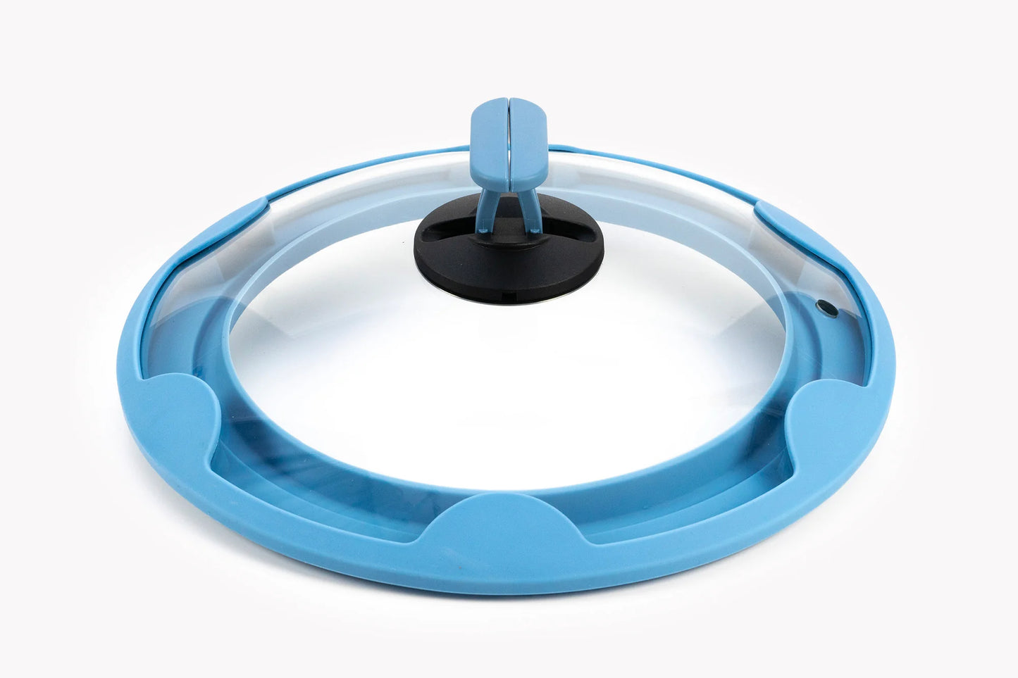 Couvercle gourmet en verre bleu, diamètre 28/24 cm - Cookvision