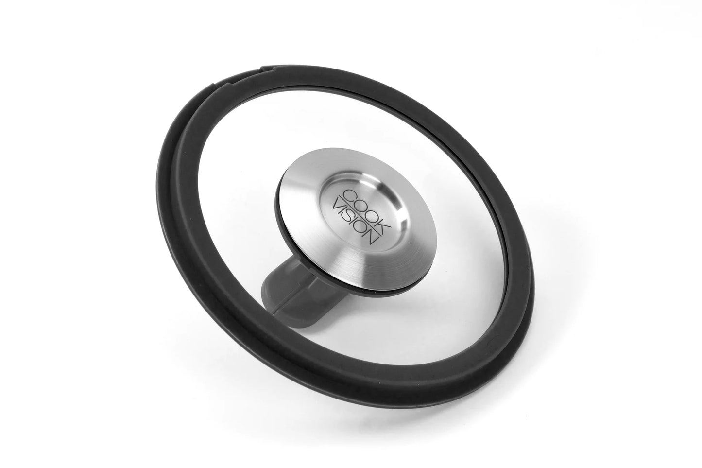 Couvercle empilable en verre noir, diamètre 16 cm - Cookvision