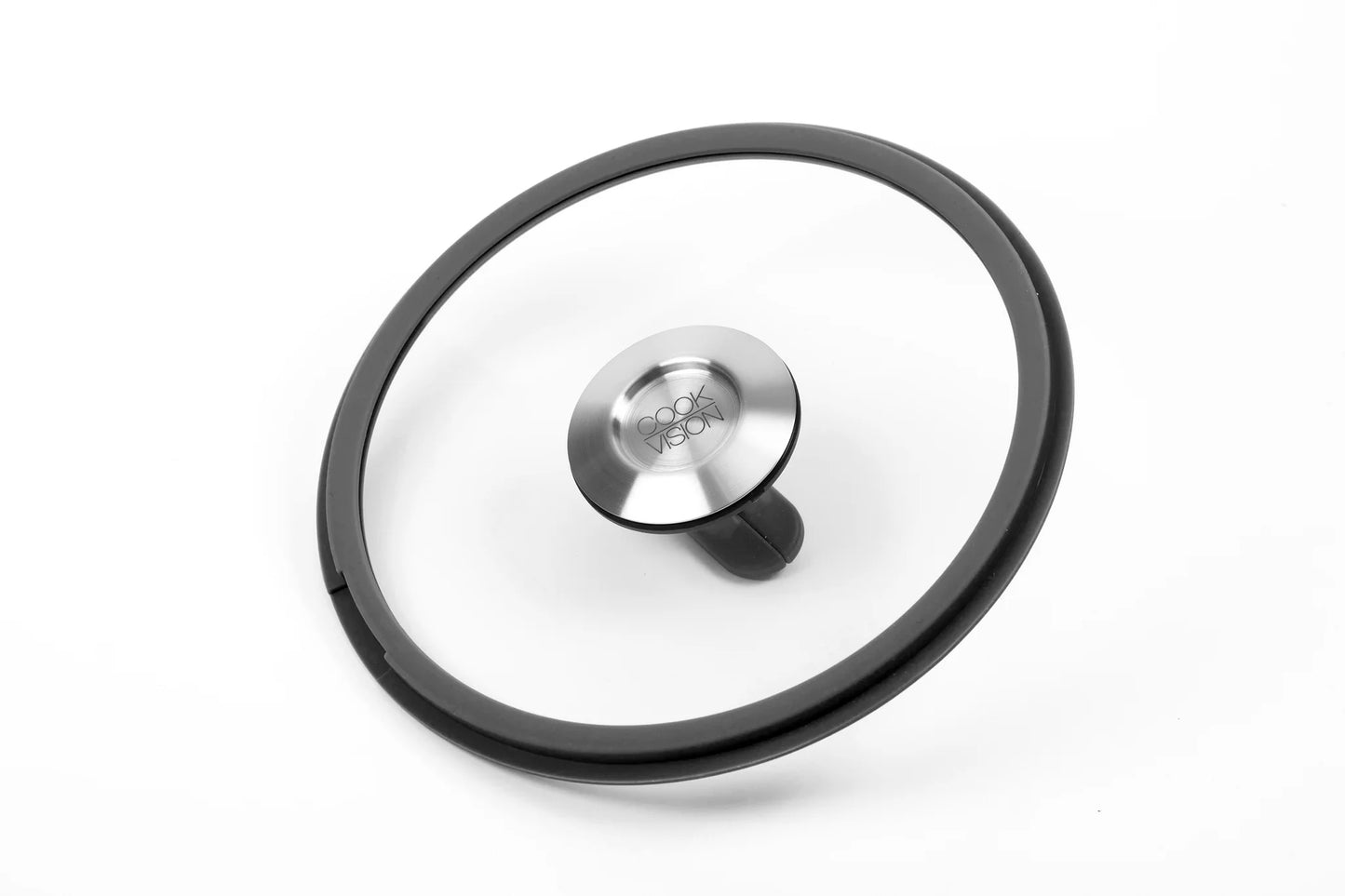 Couvercle empilable en verre noir, diamètre 20 cm - Cookvision