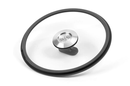Couvercle empilable en verre noir, diamètre 24 cm - Cookvision