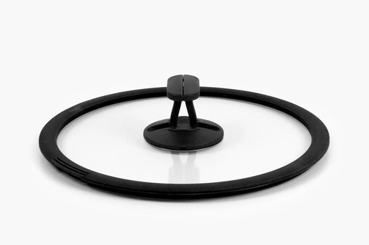 Couvercle empilable en verre noir, diamètre 24 cm - Cookvision