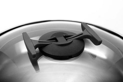 Couvercle gourmet en verre noir, diamètre 28/24 cm - Cookvision